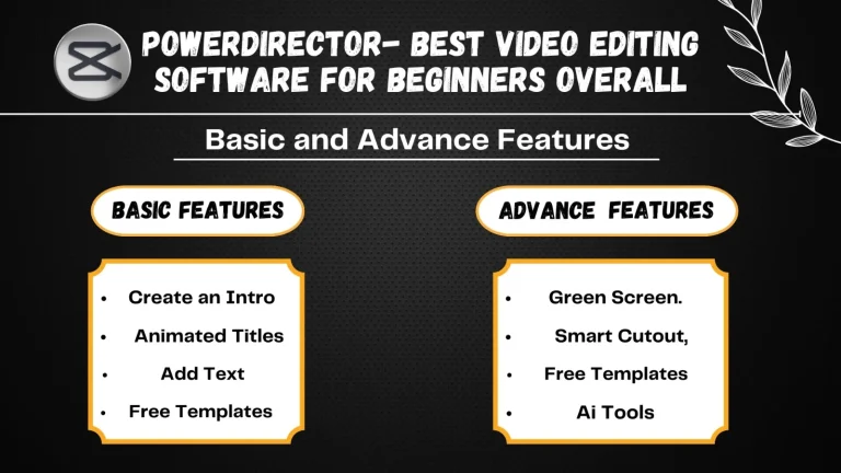 POWERDIRECTOR- BEST VIDEO EDITING SOFTWARE FOR BEGINNERS OVERALL