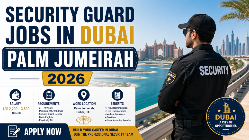 Security Guard Jobs in Dubai Palm Jumeirah