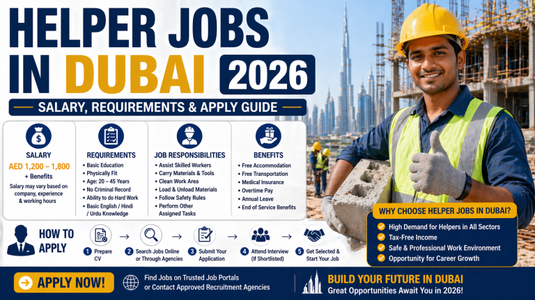 Helper Jobs in Dubai 2026