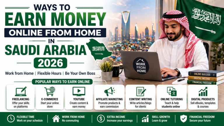 Ways to Earn Money Online from Home in Saudi Arabia