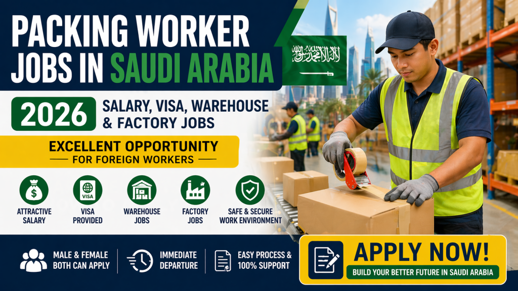 Packing Worker Jobs in Saudi Arabia